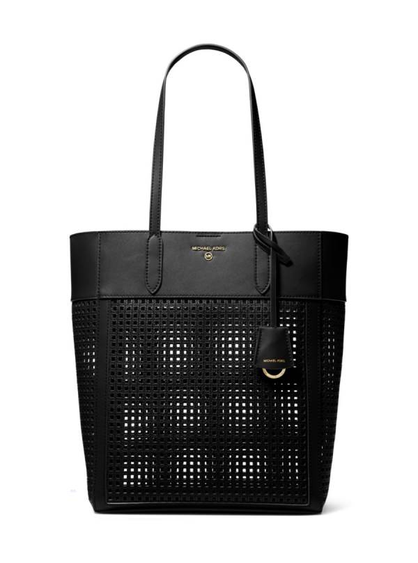 Damske Prenosná Taška Michael Kors Sinclair Large Perforated Leather Čierne - Kabelky Michael Kors Sleva | EVTWX-9478